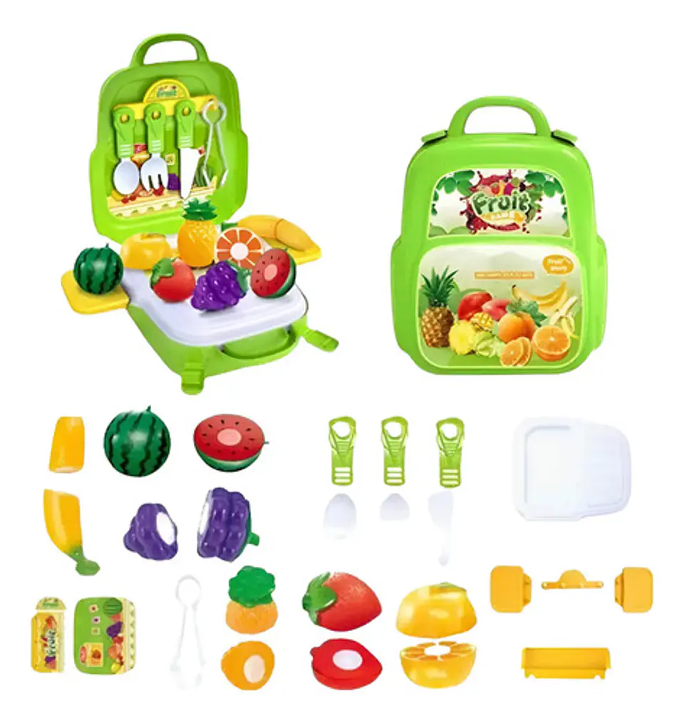 Maletín  Frutas Lonchera Juguete Niños Juego De Supermercado 1