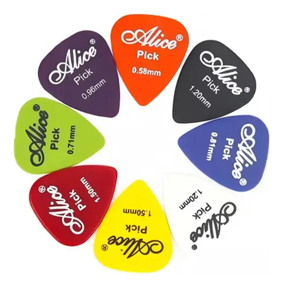 Set X 10 Uñas Picks Puas Alice Guitarra Surtido Sin Caja 3