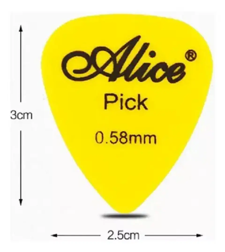 Set X 10 Uñas Picks Puas Alice Guitarra Surtido Sin Caja 5