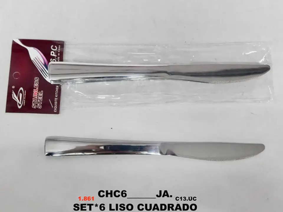Cubiertos Utensilios De Cocina Cuchillo X6 Und 2