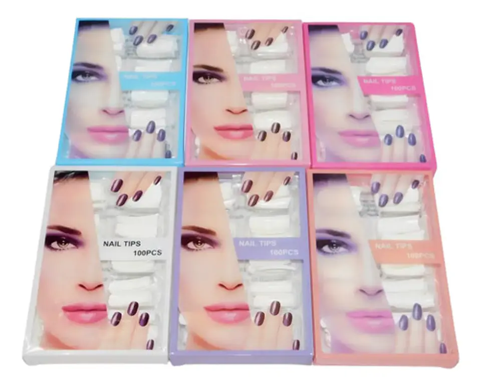 Uñas Artificiales Acrílico Francesa Natural Manicura X100 2