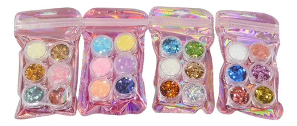 Escarcha Juego De Purpurina Es6b De 6 Colores Resina 2