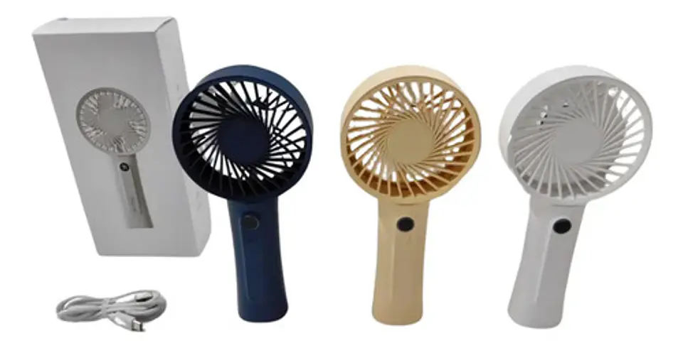 Ventilador Plegable Pantalla Digital Potente Recargable Usb 2