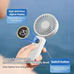 Ventilador Plegable Pantalla Digital Potente Recargable Usb - Miniatura 4