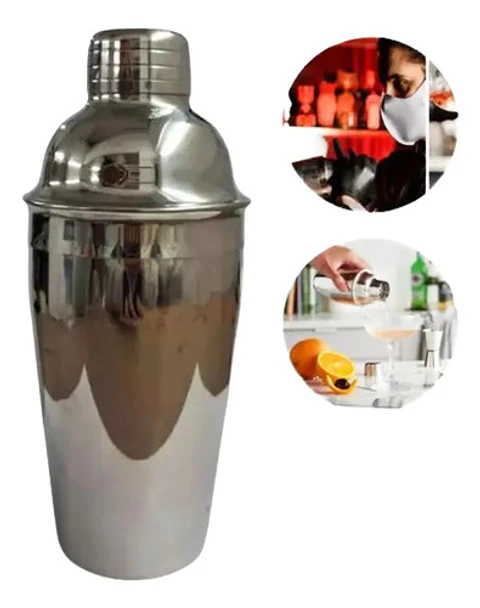 Coctelera Con Filtro Acero Inoxidable 350 Ml