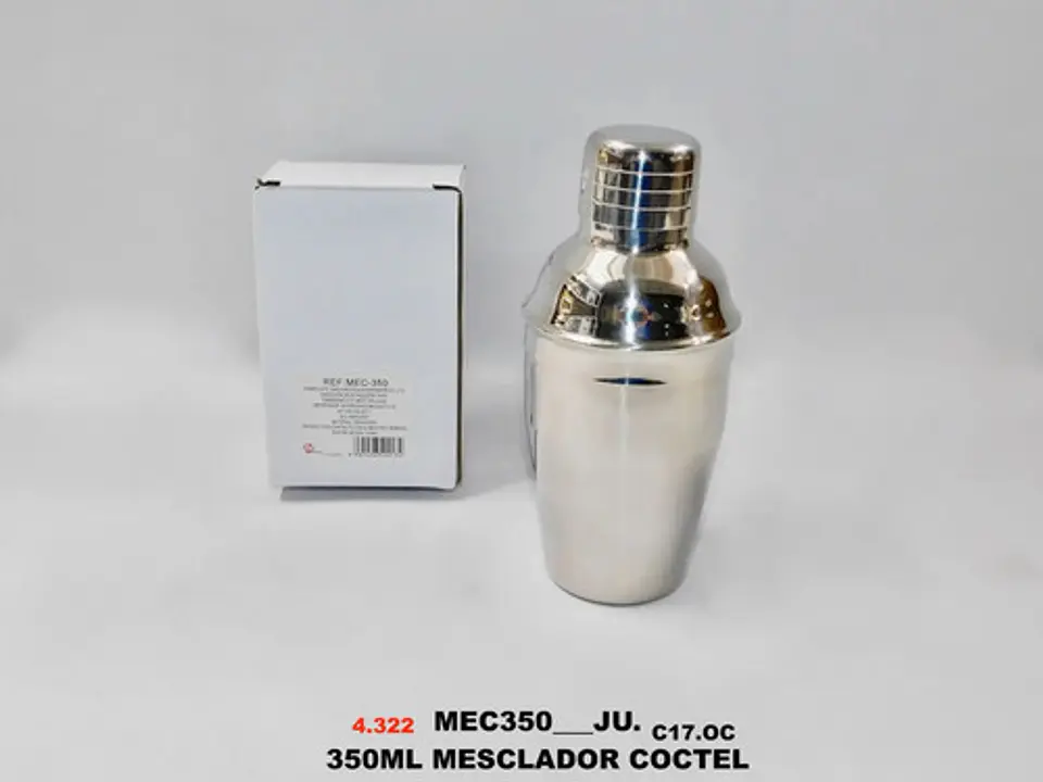 Coctelera Con Filtro Acero Inoxidable 350 Ml 6