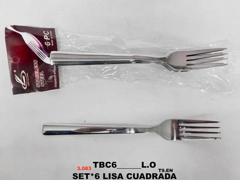 Tenedor Cubiertos Cucharas Utensilios De Cocina X6und 2