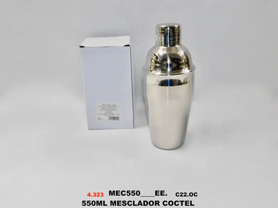 Coctelera Mezclador Con Filtro Acero Inoxidable 550ml 5