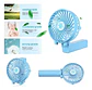 Ventilador Recargable Usb Escualizable  18cm Con Linterna - Miniatura 1