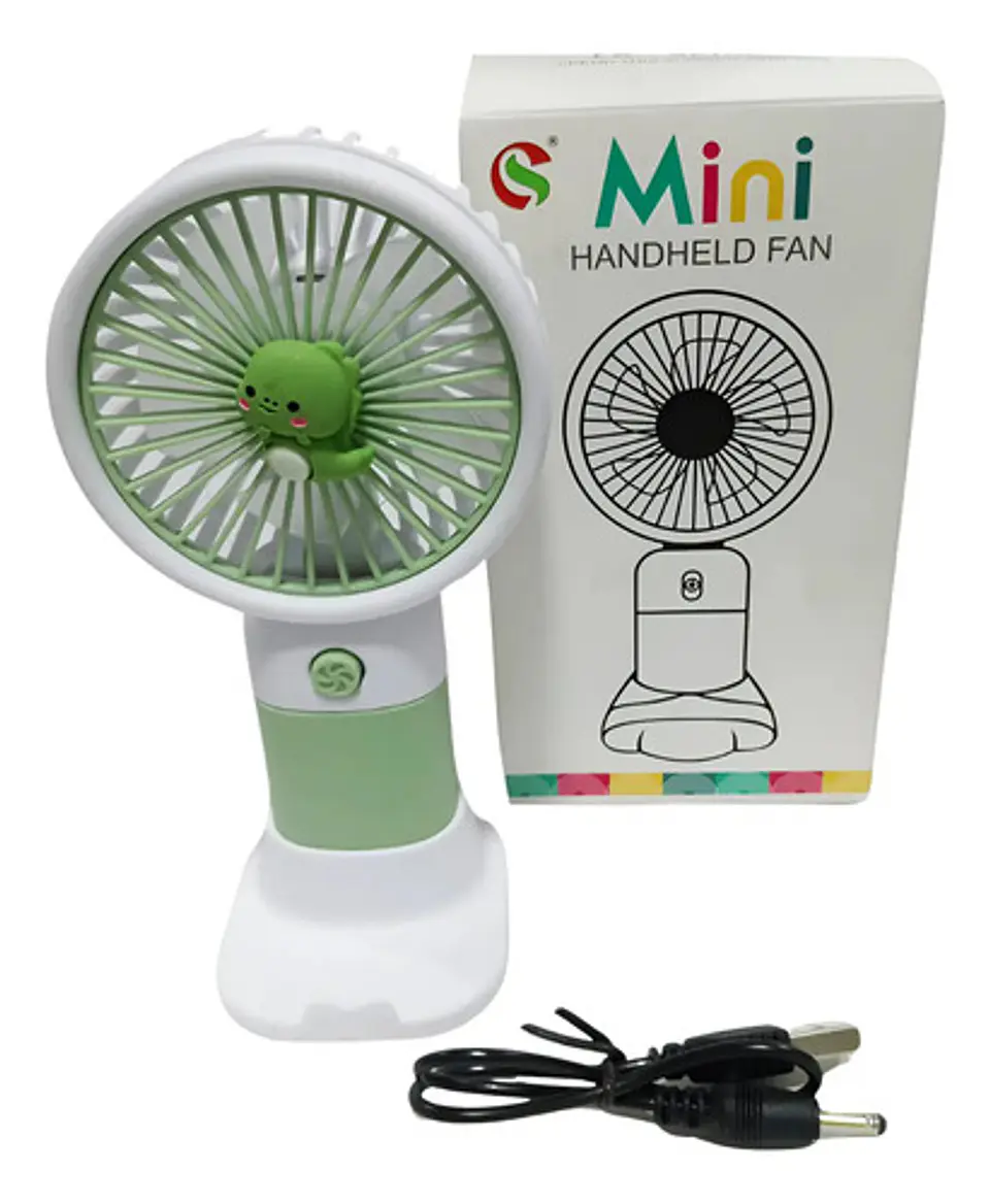 Ventilador Portátil Mano Usb Dibujos Pollito Paleta 1