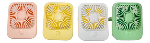 Ventilador Recargable Portátil Abanico Usb Cuadrado