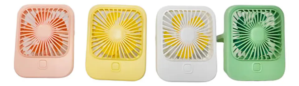 Ventilador Recargable Portátil Abanico Usb Cuadrado 1