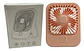 Ventilador Recargable Portátil Abanico Usb Cuadrado - Miniatura 3