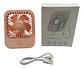 Ventilador Recargable Portátil Abanico Usb Cuadrado - Miniatura 4