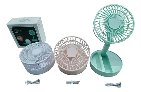 Ventilador Portátil Retráctil Y Plegable Carga Usb Herramien