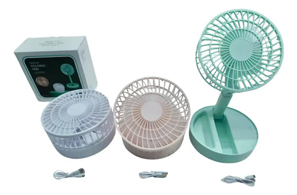 Ventilador Portátil Retráctil Y Plegable Carga Usb Herramien 1