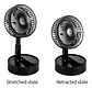 Ventilador Portátil Retráctil Y Plegable Carga Usb Herramien - Miniatura 3