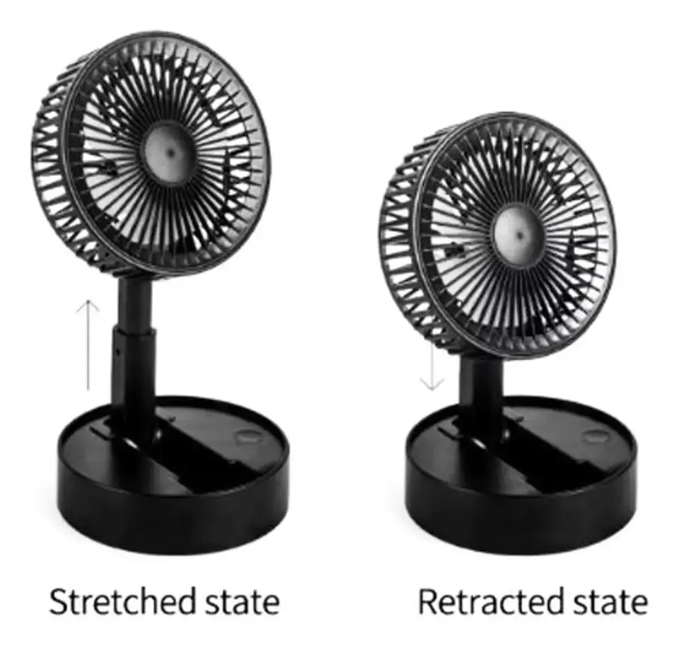 Ventilador Portátil Retráctil Y Plegable Carga Usb Herramien 3