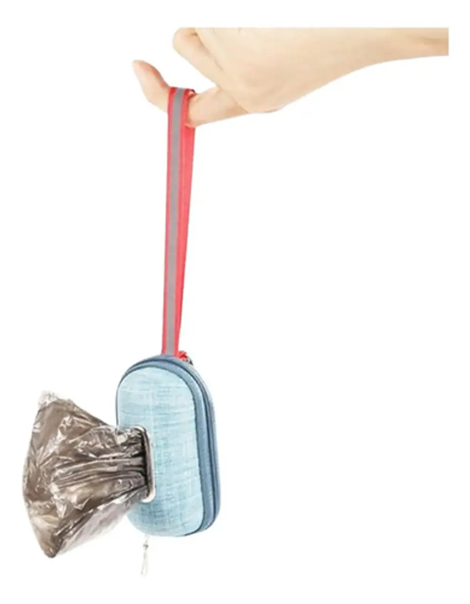 Bolsa Excrementos Perro Soporte Portátil Recoger + 4 Rollos 5