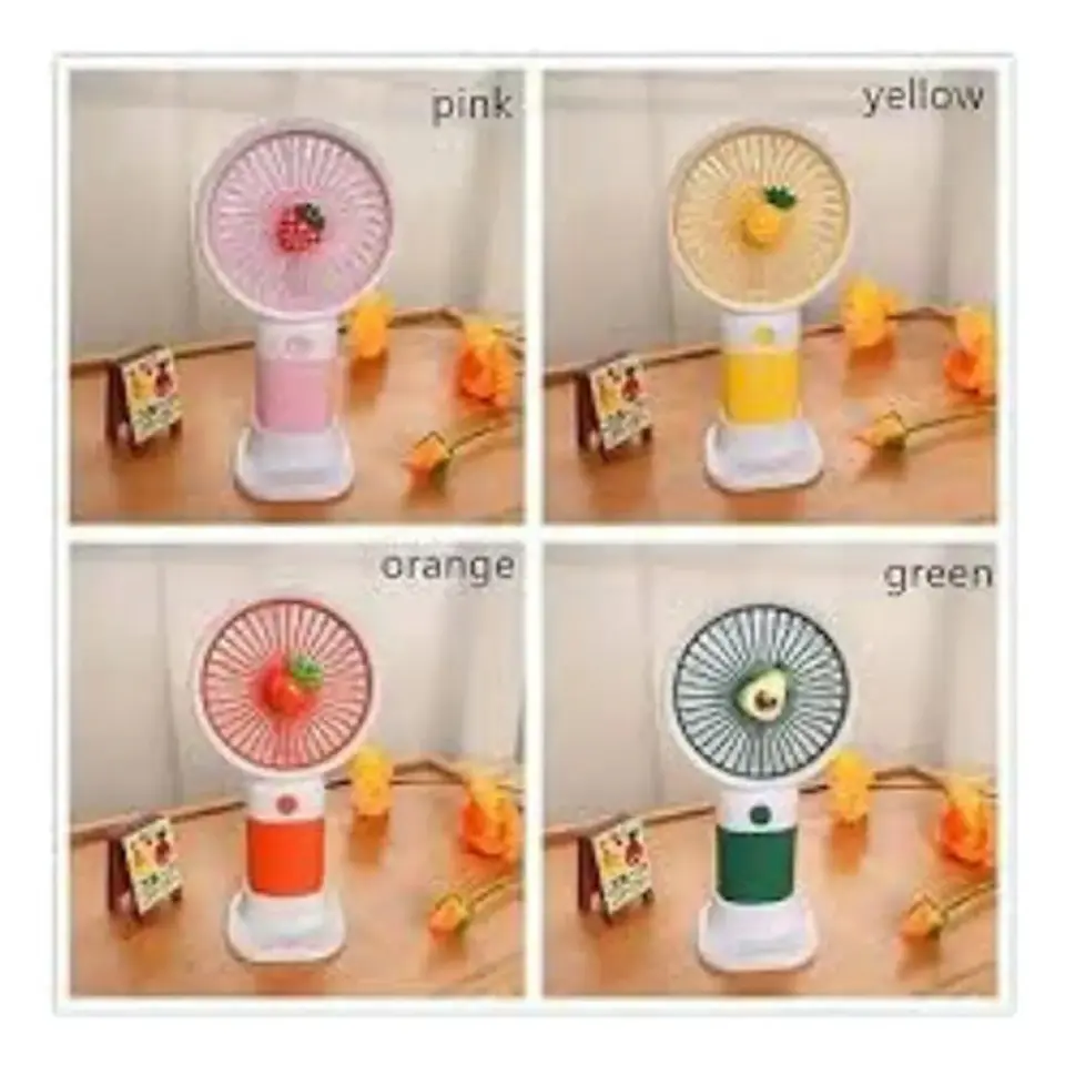 Ventilador Portátil Mano Usb  Aguacate Dibujos Frutas 5