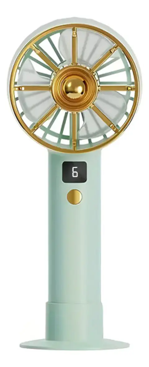 Ventilador  Escualizable Portátil Recargable Pantalla Led