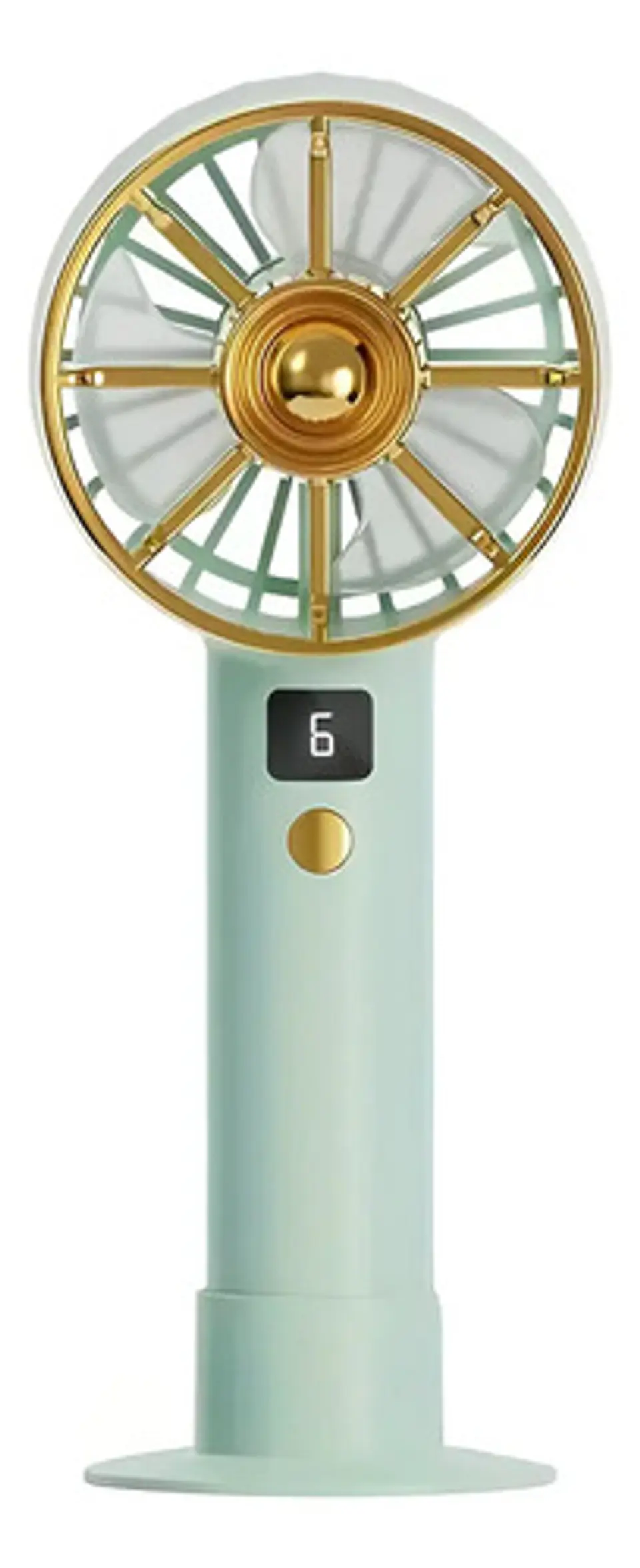 Ventilador  Escualizable Portátil Recargable Pantalla Led 1