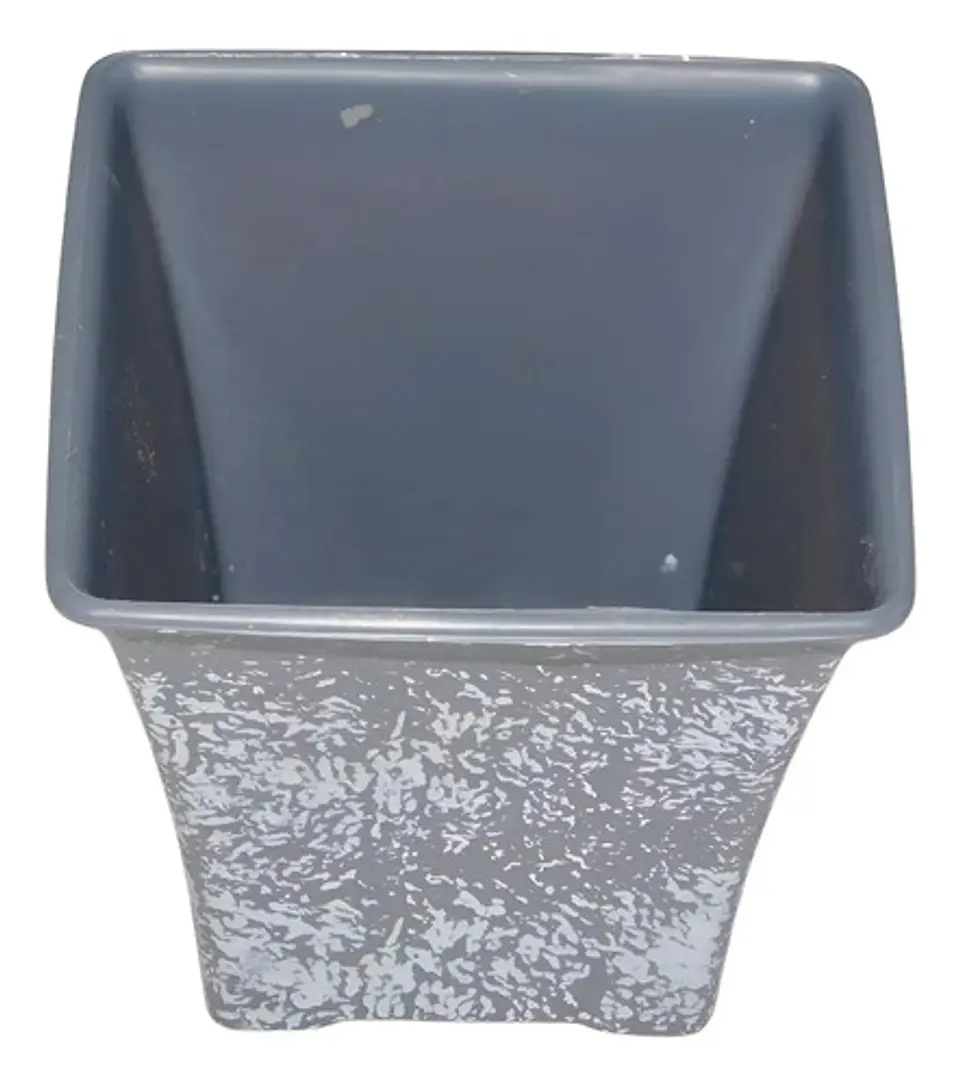 Matera Maceta Cuadrada Plástica Pequeña Jardín 8.5 Cm X 2und 1
