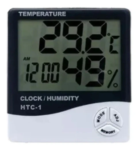 Termohigrometro Digital Higrometro Termometro,reloj Alarma