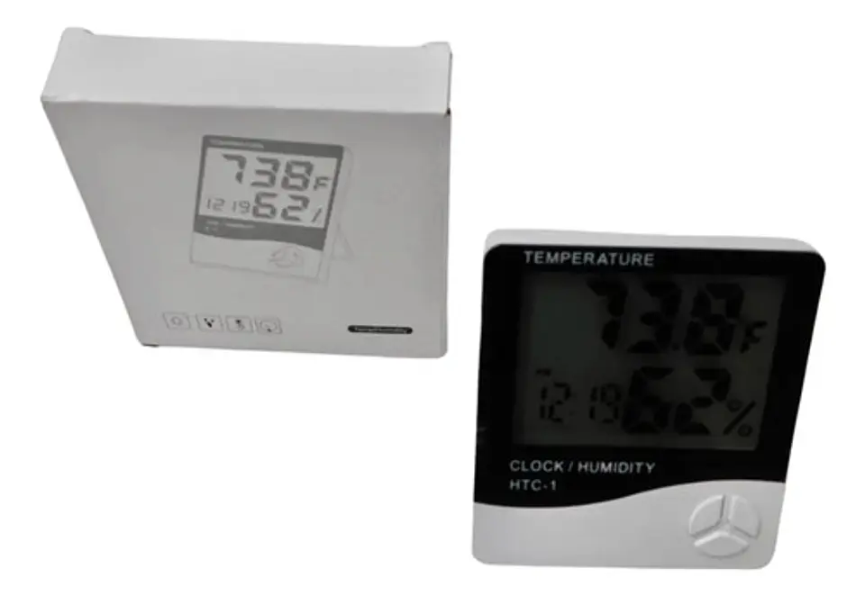 Termohigrometro Digital Higrometro Termometro,reloj Alarma 2