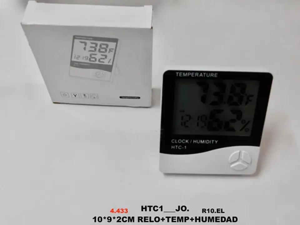 Termohigrometro Digital Higrometro Termometro,reloj Alarma 4