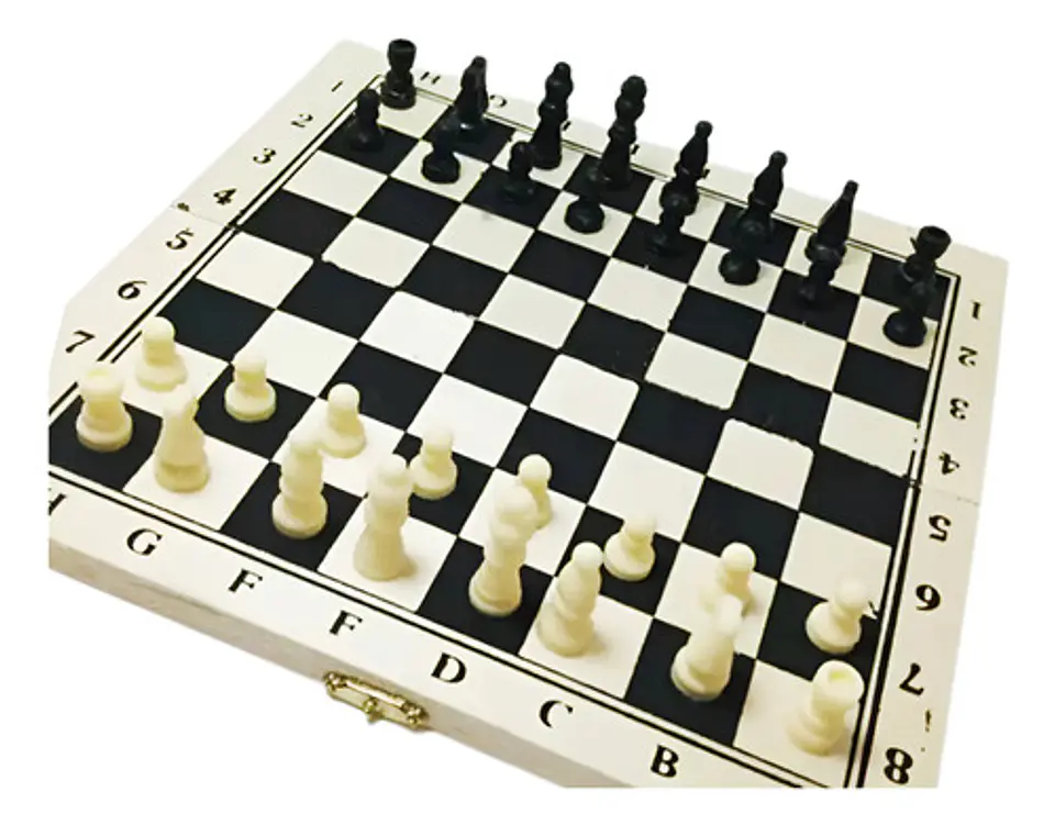 Ajedrez Tablero En Madera Medida 29x29cm  Juego De Mesa 1