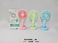 Ventilador Portátil De Mano Usb Aire Fresco 21cm Con Soporte - Miniatura 2