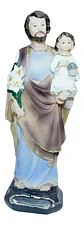 San José Y Niño Jesús Decoración Imagen Religiosa 20cm - Miniatura 2