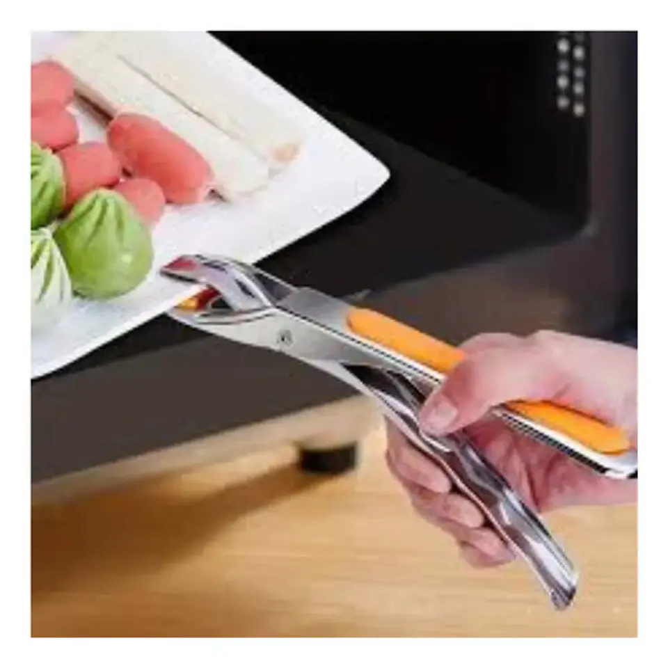 Coger Ollas  Clip De Agarre De Sartén De Acero Inoxidable 2