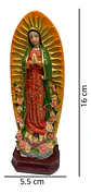 Virgen Rosa Guadalupe Decoración Imagen Religiosa 16cm - Miniatura 4