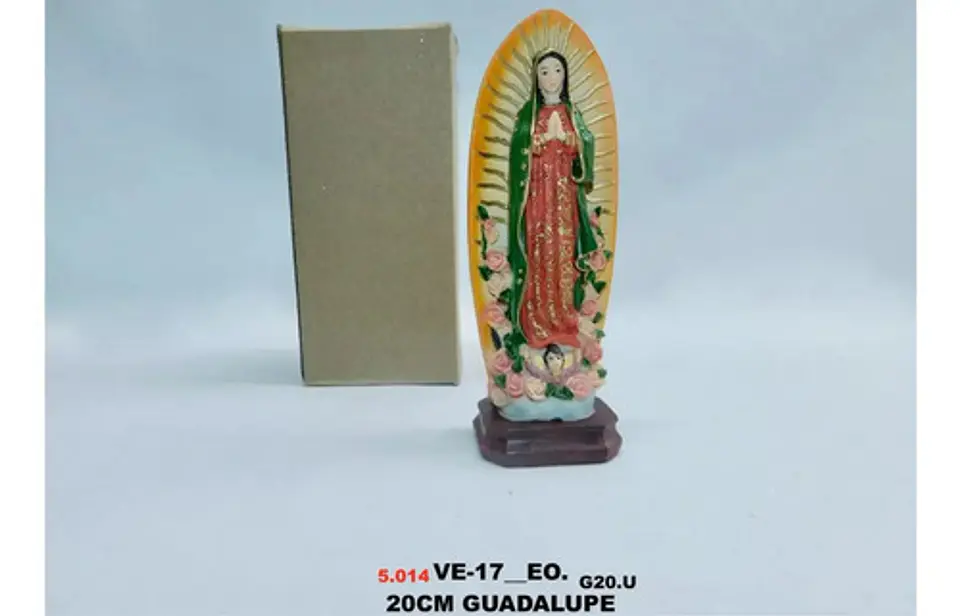 Virgen Rosa Guadalupe Decoración Imagen Religiosa 16cm 5