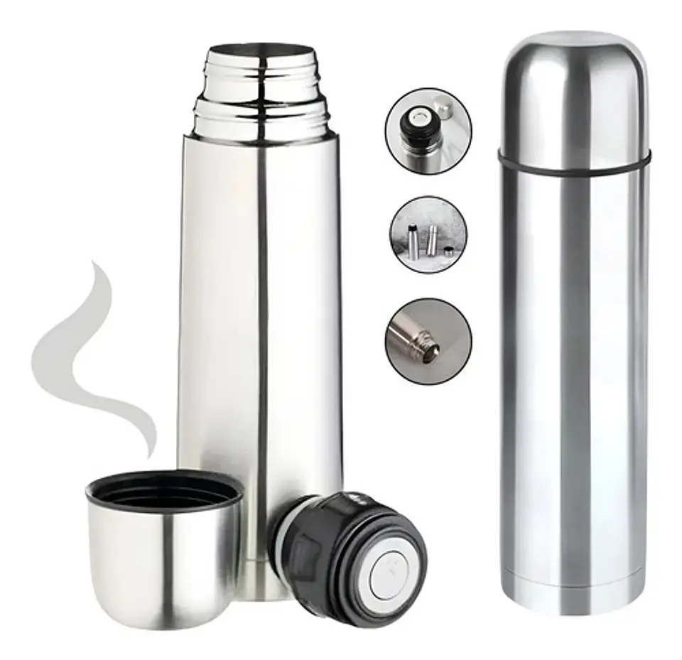 Termo Acero Inoxidable 500 Ml Para Acampar Fría Y Caliente 1