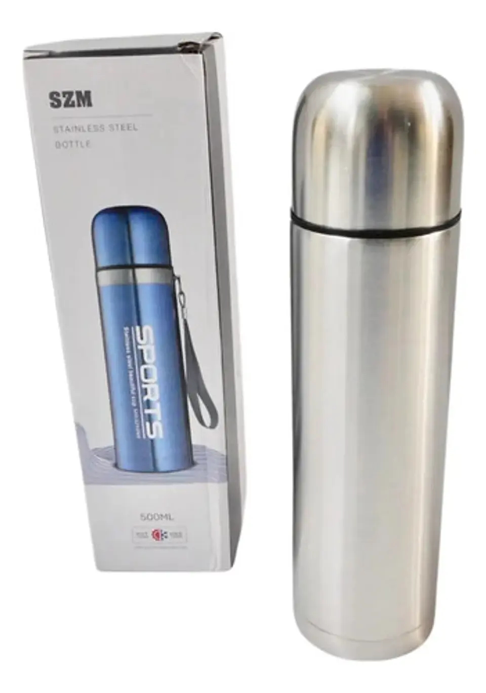 Termo Acero Inoxidable 500 Ml Para Acampar Fría Y Caliente 4