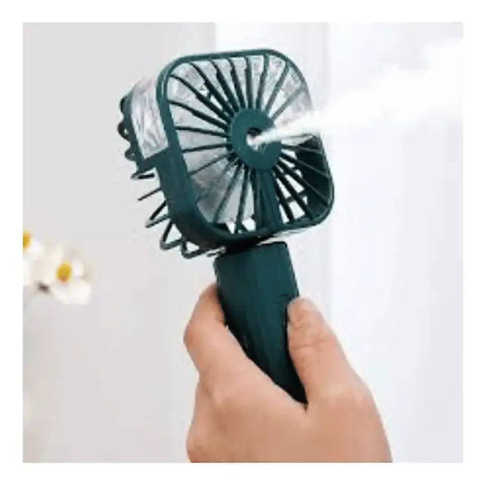Ventilador Plegable Pantalla Digital, Potente Recargable Usb 3