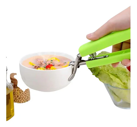 Coger Ollas  Clip Agarre Sartén Platos De Acero Inoxidable