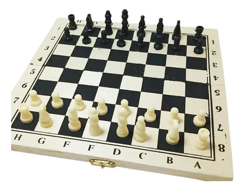 Ajedrez Tablero En Madera Medida (cm) 21x21 Juego De Mesa