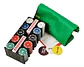 Set De Poker Tapete Cartas Casino 200 Fichas Juego De Mesa - Miniatura 1