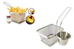 Cesta Canasta Frituras Porciones Calientes Cocina Fritar - Miniatura 1