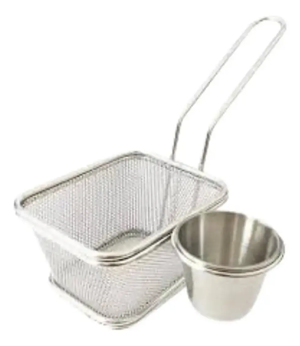 Cesta Canasta Frituras Porciones Calientes Cocina Fritar 4