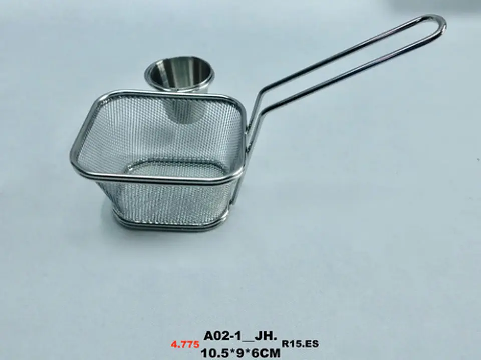 Cesta Canasta Frituras Porciones Calientes Cocina Fritar 5
