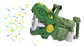 Lanzador Tiburón Burbuja  Ráfaga Con Luces Led Burbujas - Miniatura 1