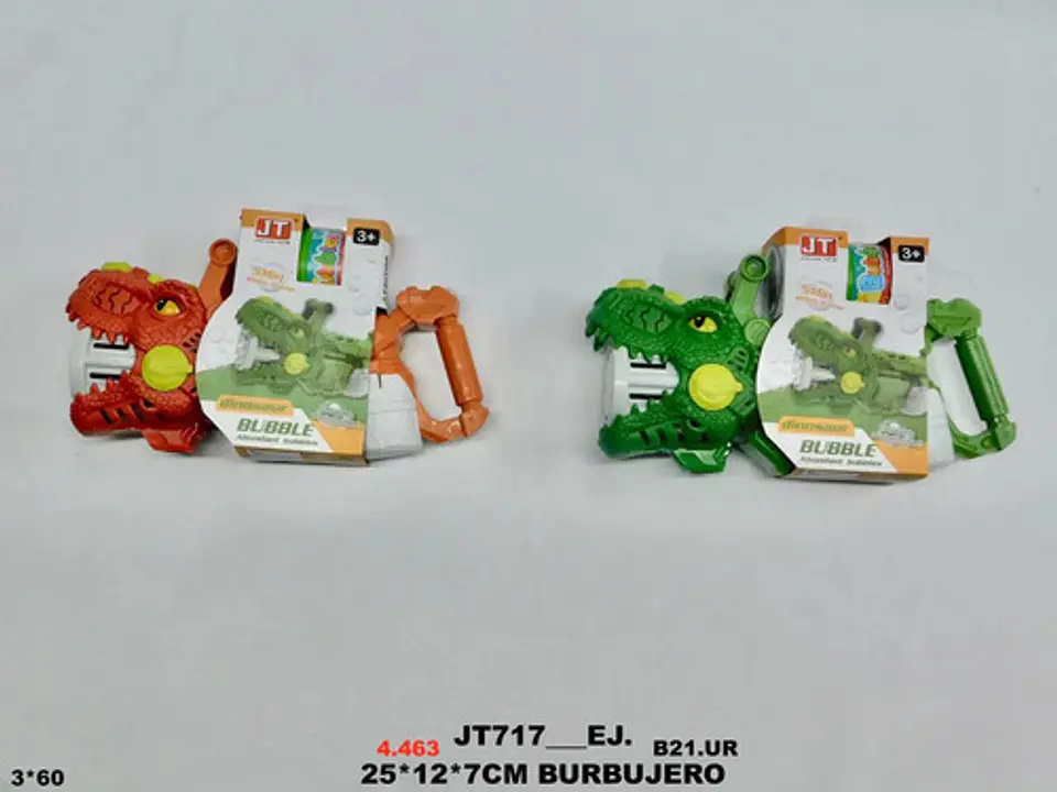 Lanzador Tiburón Burbuja  Ráfaga Con Luces Led Burbujas 3