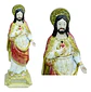 Sagrado Corazón De Jesús Decoración Imagen Religiosa 21cm - Miniatura 1