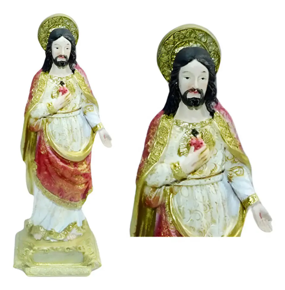Sagrado Corazón De Jesús Decoración Imagen Religiosa 21cm 1
