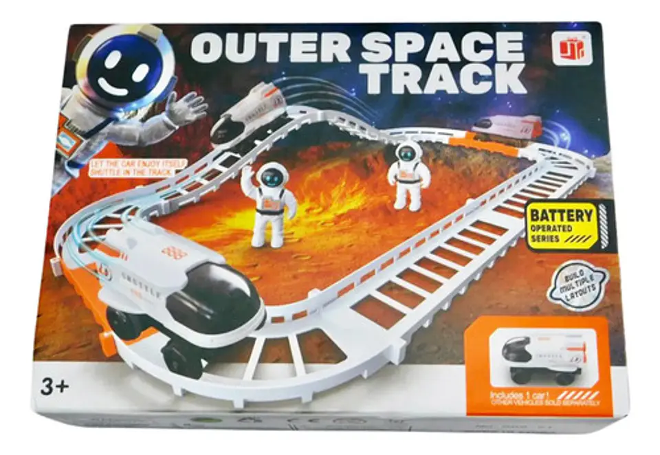 Juguete Pista  Astronauta Nave Carros Niños Galaxia 3